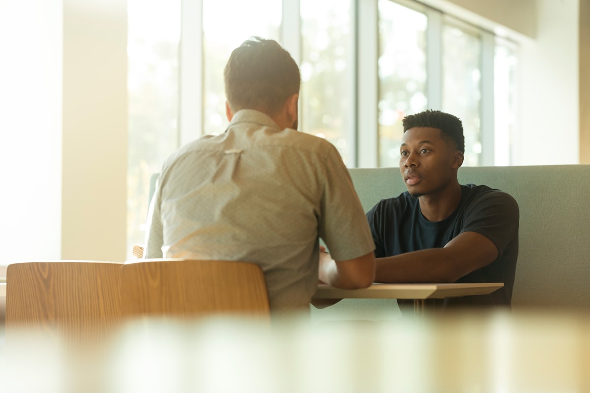 Couples learning communication skills together